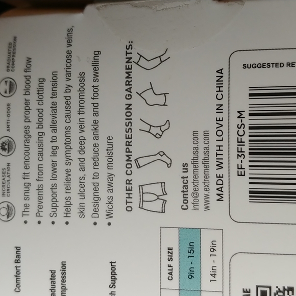 Extreme Fit Unisex Nurse Inspired Knee High Compression Socks - NWOT - Picture 4 of 6